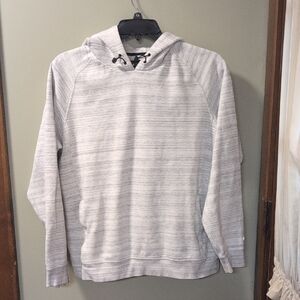 American Eagle Outfitters Light Gray/white Hoodie Sweater